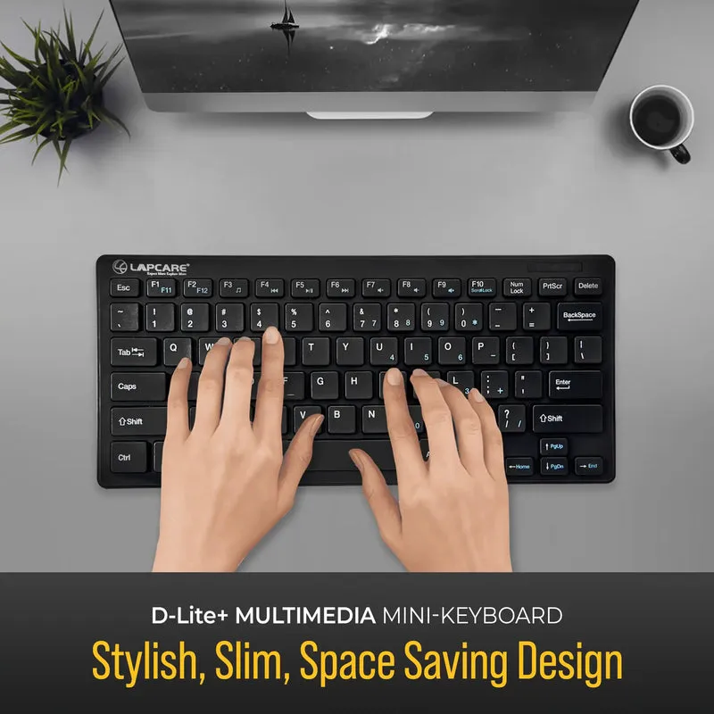 LAPCARE WIRELESS KEYBOARD MINI D-LITE PLUS BLACK view 5